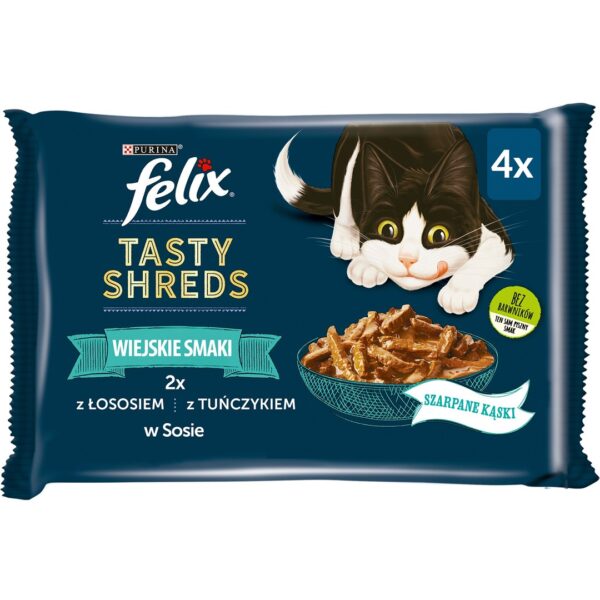 Purina Felix Tasty Shreds 4x80gr