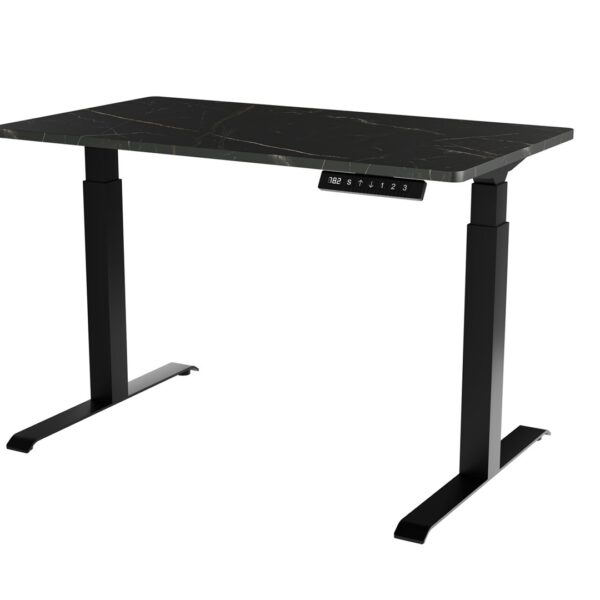 Γραφείο Gaming με Ρυθμιζόμενο Ύψος 121x67x72εκ. Black/san