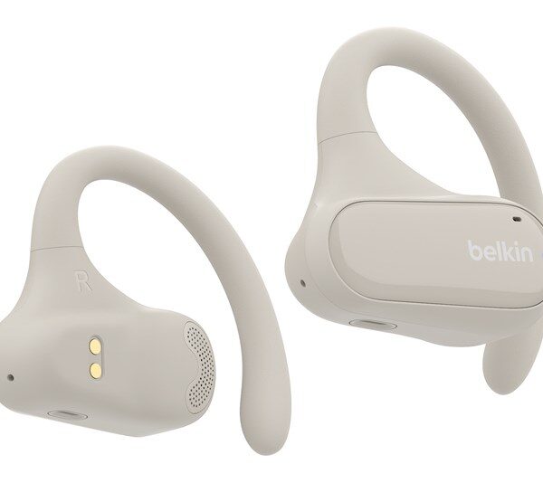 Belkin SoundForm ClearFit Headset True Wireless Stereo (TWS) Ear-hook Calls/Music/Sport/Everyday Bluetooth Sand