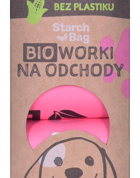 bioWorki Σακούλες Περιττωμάτων Σκύλου Ροζ