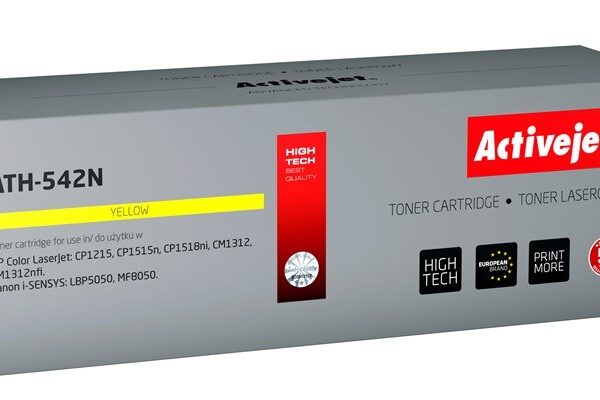 Active Jet Συμβατό Toner για Laser Εκτυπωτή HP 125A CB542A / Canon CRG-716Y 1600 Σελίδων Κίτρινο