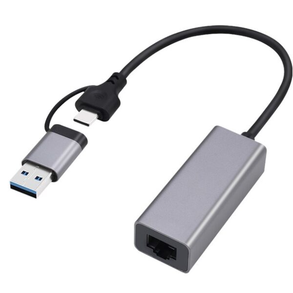 Gembird A-USB3AC-LAN-01 USB-C Αντάπτορας Δικτύου για Ενσύρματη σύνδεση Gigabit Ethernet
