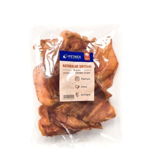 Petmex Λιχουδιά Σκύλου Αυτί με Χοιρινό 40gr 10τμχ