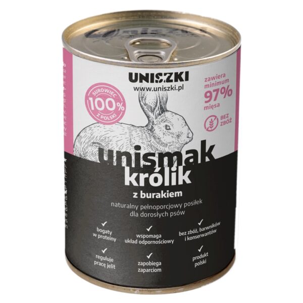 Uniszki Λιχουδιά Σκύλου με Κουνέλι και Λαγό 410gr