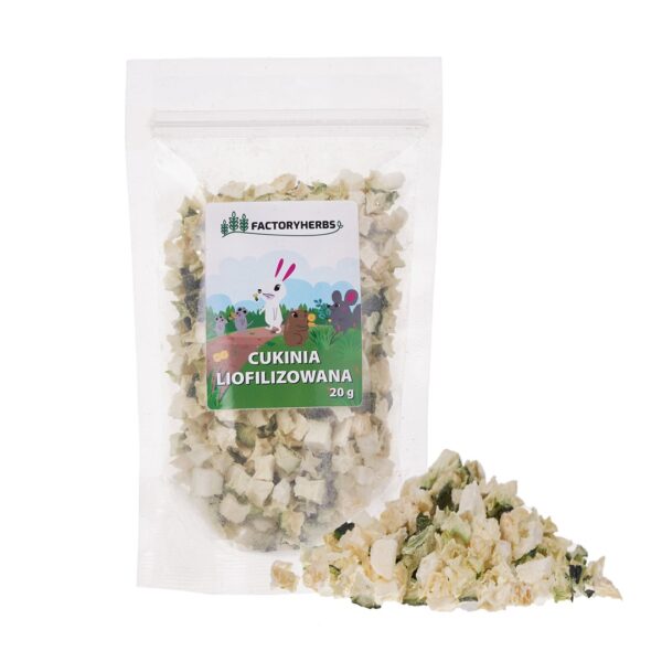 Factory Herbs Freeze-dried Zucchini Treat Rodents Rabbits 20g
