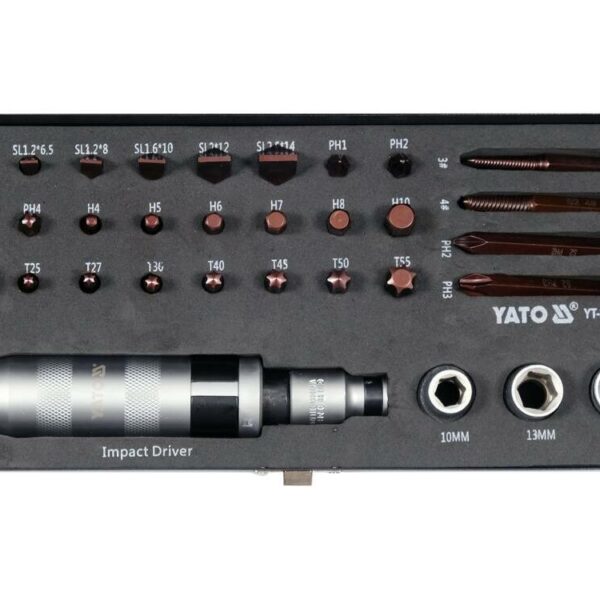 Yato Impact Screwdriver 32 Pieces Bits