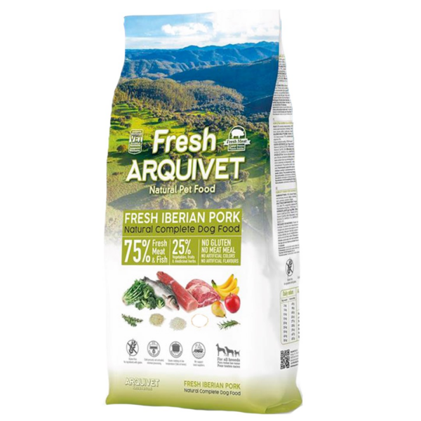 Arquivet Fresh Iberian Pork Fish Semi-moist Dog Food 10kg