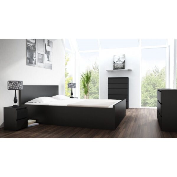 Κομοδίνο M2 Ξύλινο Μαύρο 30x30x40cm