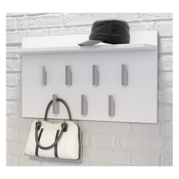 Topeshop Κρεμάστρα Τοίχου Ξύλινη 7 Θέσεων