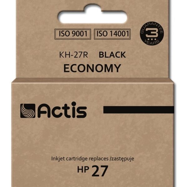 Actis Συμβατό Μελάνι Εκτυπωτή InkJet HP 27 C8727A 20ml Μαύρο