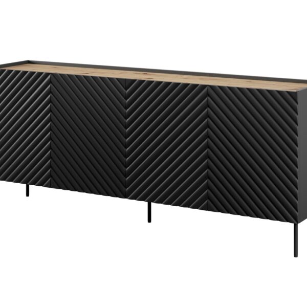 4D2SZ ONDA chest of drawers 200x45x85 black