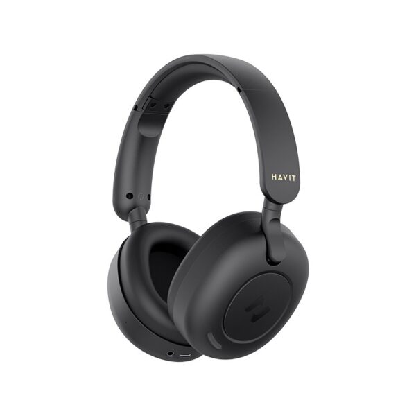 Havit H655BT Bluetooth / 3.5mm / USB-C με 76 ώρες Λειτουργίας Μαύρα