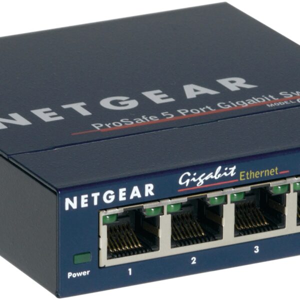 NETGEAR GS105 Unmanaged Gigabit Ethernet (10/100/1000) Blue