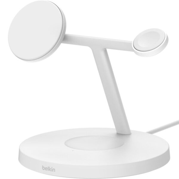 Belkin BoostCharge Pro Headphones, Smartphone, Smartwatch White USB Wireless charging Fast charging Indoor