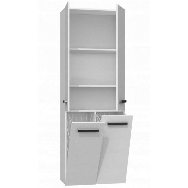 Topeshop Nel 2K DD Στήλη Μπάνιου Δαπέδου Μ60xΒ30xΥ174cm Λευκή