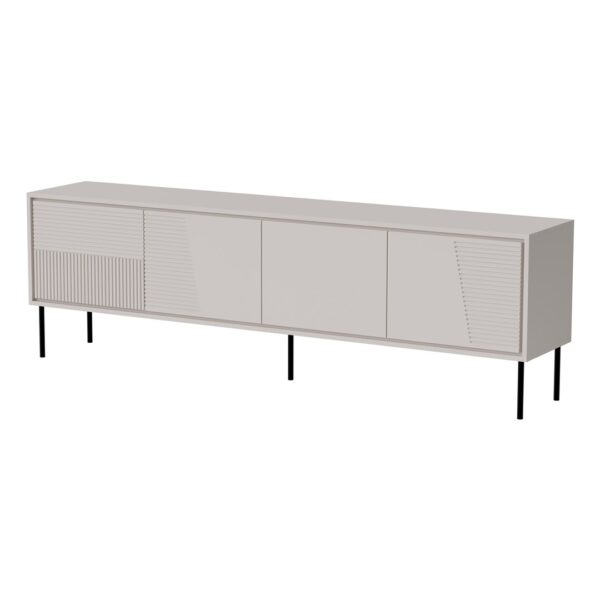 Έπιπλο Τηλεόρασης Ξύλινο Abi Λευκό Μ200xΠ38xΥ62cm