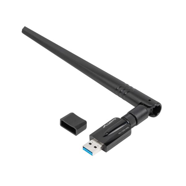 Lanberg NC-1200-WIE Ασύρματος USB Αντάπτορας Δικτύου με Αποσπώμενη Κεραία 1200Mbps