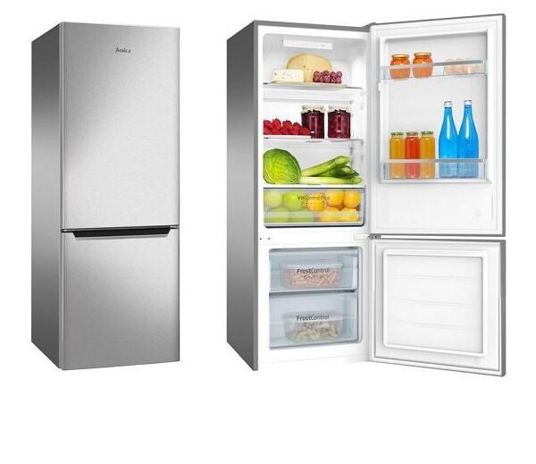 Amica Ψυγειοκαταψύκτης 205lt Inox FK244.4X