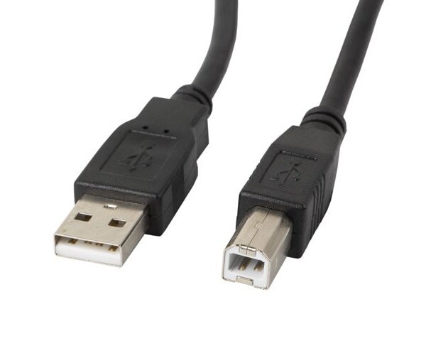 Lanberg USB 2.0 Cable USB-A male - USB-B male 3m (CA-USBA-11CC-0030-BK)