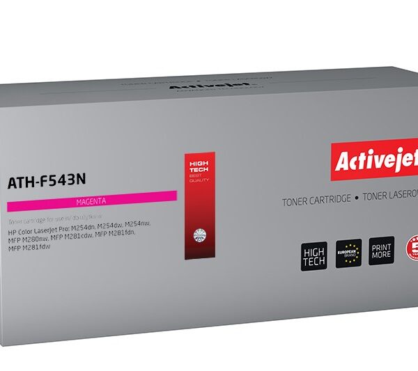 Active Jet Συμβατό Toner για Laser Εκτυπωτή HP 203A CF543A 1300 Σελίδων Ματζέντα
