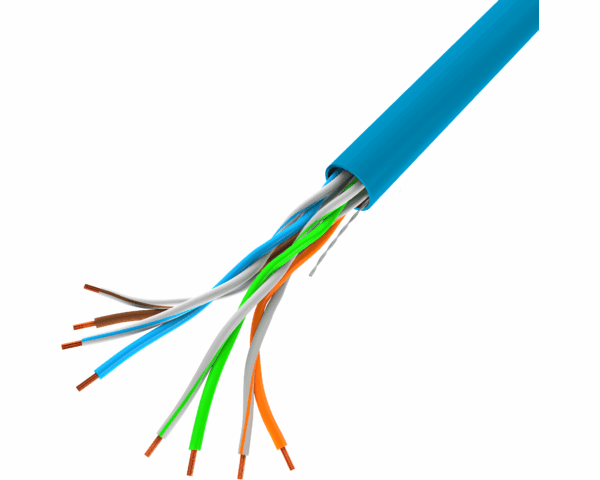 Lanberg U/UTP Cat.5e Καλώδιο Δικτύου Ethernet χωρίς ακροδέκτες 305m Μπλε