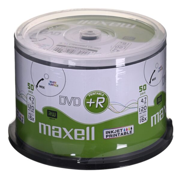 Maxell SP50 Εγγράψιμα DVD+R 16x Printable 4.7GB Cake Box 50τμχ