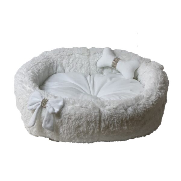 GO GIFT Cocard white L - pet bed - 55 x 52 x 18 cm
