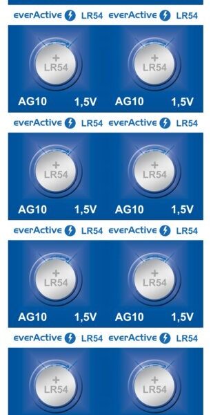 everActive AG10/LR1130 Αλκαλική Μπαταρία Ρολογιών LR54 1.55V 1τμχ