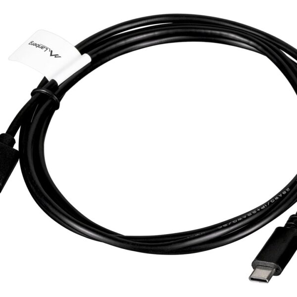 Lanberg USB 2.0 USB-C male - USB-A 1.8m (CA-USBO-20CU-0018-BK)