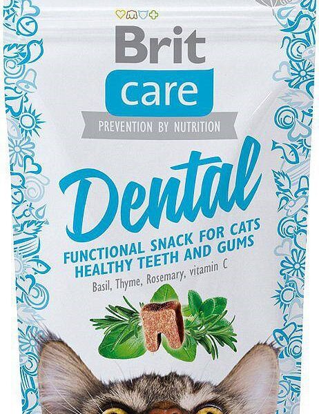 Brit Care Cat Functional Dental Λιχουδιές Σνακ για Ενήλικες Γάτες 50gr