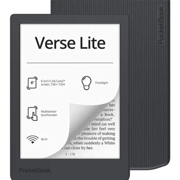 Pocketbook Verse Lite με Οθόνη Αφής 6" (8GB) Γκρι