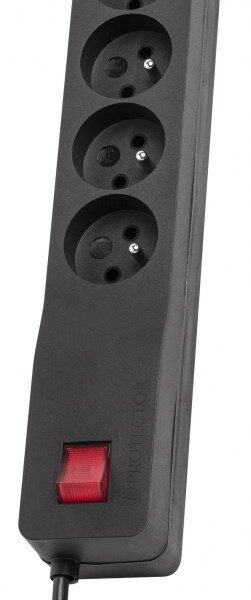 Lestar ZX 510 Πολύπριζο Ασφαλείας 5 Θέσεων με Διακόπτη και Καλώδιο 3m