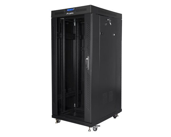 Lanberg Επιδαπέδια Καμπίνα Rack 27U Γκρι FF01-8027-12BL