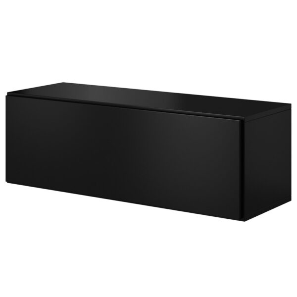 Cama full storage cabinet ROCO RO1 112/37/39 black/black/black