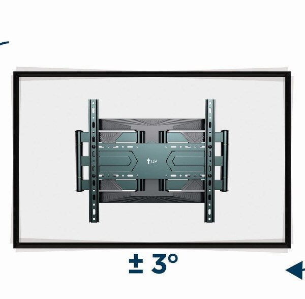 Gembird WM-80ST-01 Βάση Τηλεόρασης Τοίχου με Βραχίονα έως 80" και 50kg
