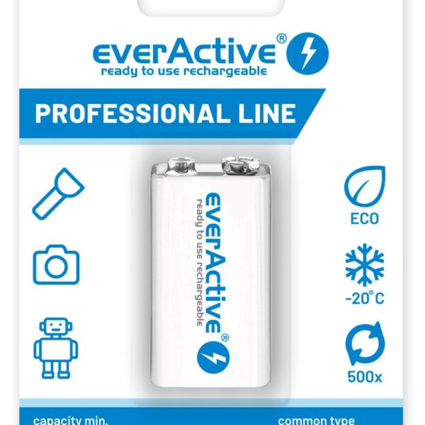 everActive Professional Line 9V 280mAh 1τμχ