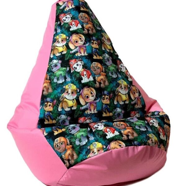 Sako bag pouffe Pear print pink-PAW Patrol XL 130 x 90 cm
