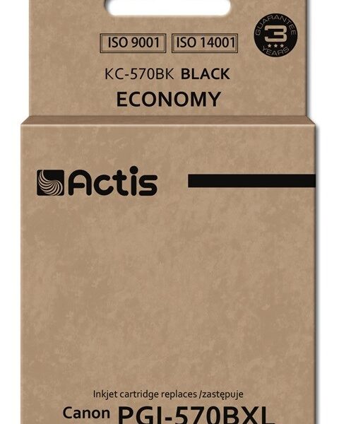 Actis Συμβατό Μελάνι Εκτυπωτή InkJet Canon PGI-570BXL 22ml Μαύρο
