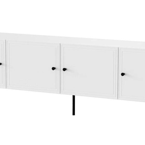 4D RTV cabinet PALAZZO BIS 201x40x60 white matt