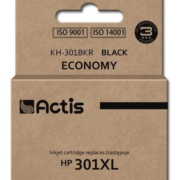 Actis Συμβατό Μελάνι Εκτυπωτή InkJet HP 301XL CH563EE 20ml Μαύρο