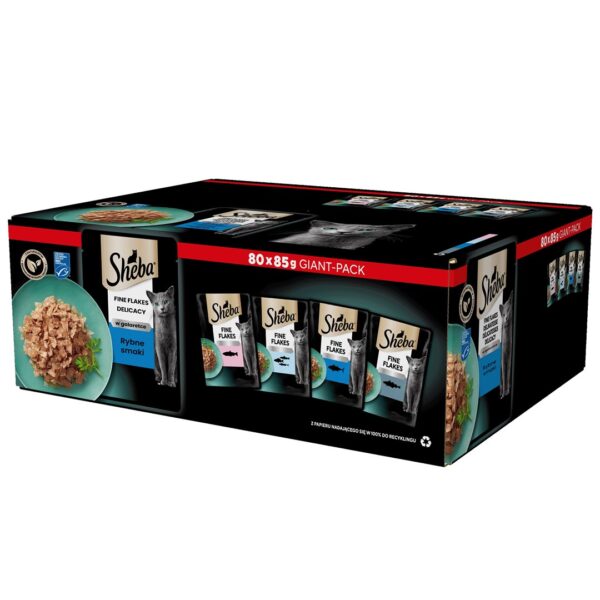 Sheba Fine Flakes Fish Selection 80x85gr