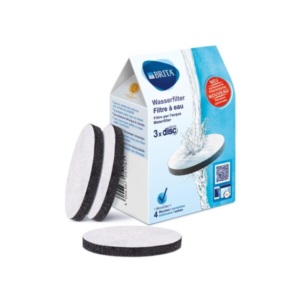 Brita Fill&Go Water Filter Bottle/Fill&Serve Water Filter Carafe MicroDisc Filter 3τμχ