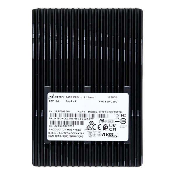 Micron 7450 Pro 1.9TB 2.5'' MTFDKCC1T9TFR-1BC1ZABYYR