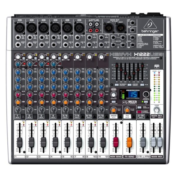 Behringer X-1222 USB Αναλογική Κονσόλα 12 Καναλιών με Phantom Power & 6 Εισόδους XLR