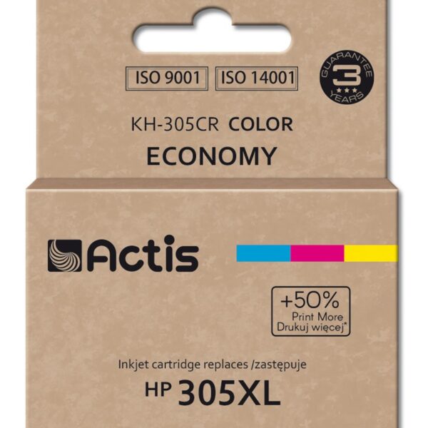Actis Συμβατό Μελάνι Εκτυπωτή InkJet HP 305XL 3YM63AE 300 Σελίδων 18ml Πολλαπλό (Color)