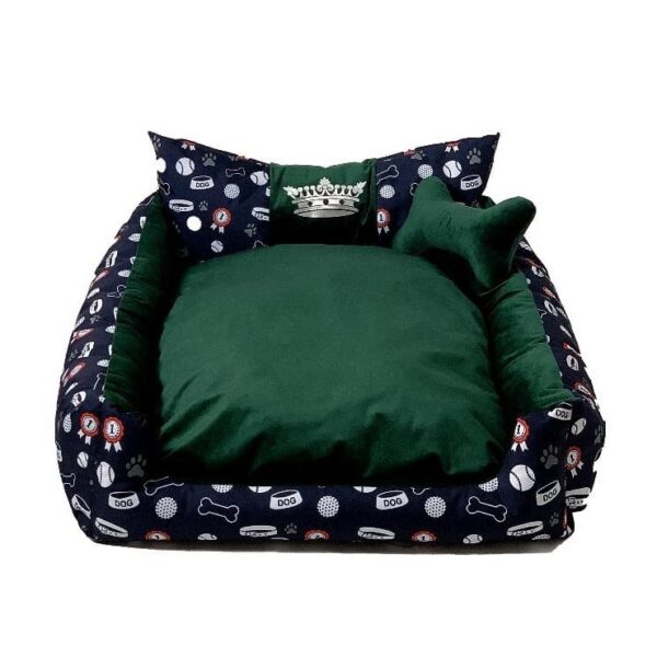 GO GIFT Dog and cat bed L - green  - 90x75x16 cm