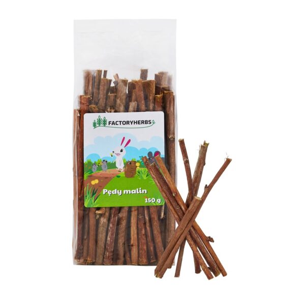Factoryherbs Raspberry Shoots Treat Rodents Rabbits 150g