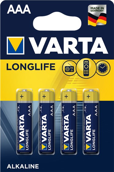 Varta LongLife AAA 1.5V 4τμχ 04103101414