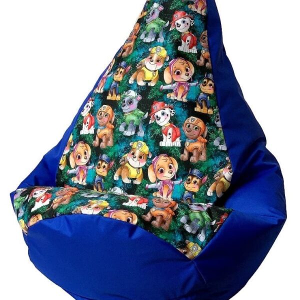 Sako bag pouffe Pear print cornflower-PAW Patrol XXL 140 x 100 cm