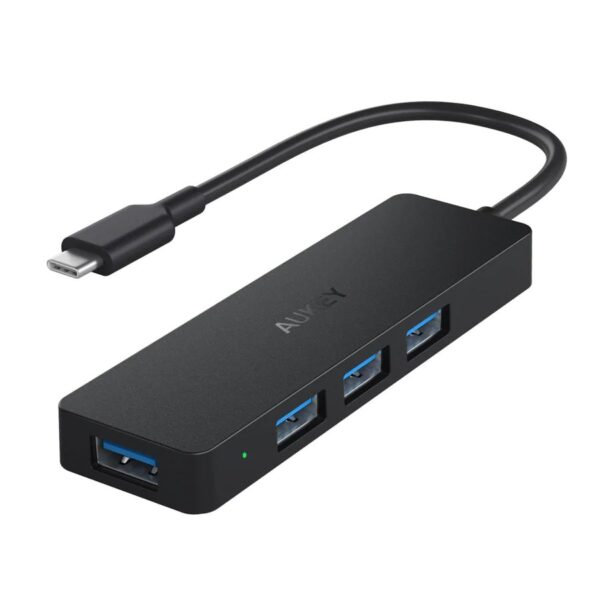 Aukey Interface Black Grey USB 3.0 Hub 4 Θυρών με σύνδεση USB-C